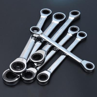 Double Head Ring Ratchet Wrench Portable Car Repair Tools Durable Spanner Set  for Car