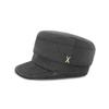 VARZAR VA Studded Balloon Bellboy Cap Black