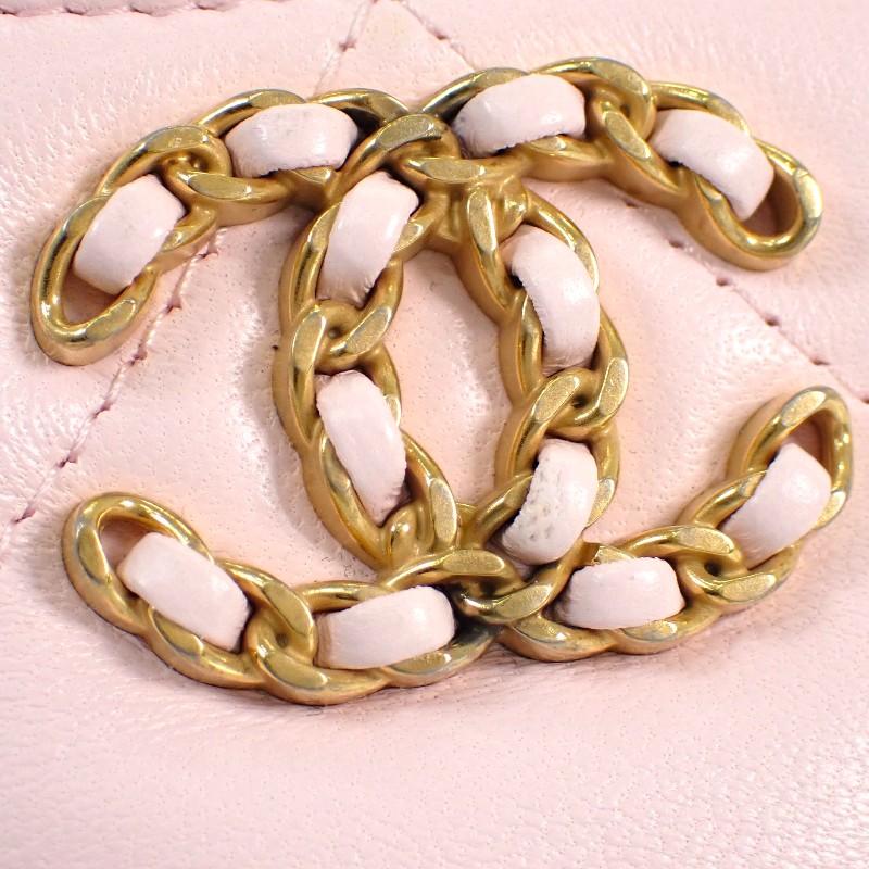 Chanel AP2086 Coin Case Pink Lambskin Women