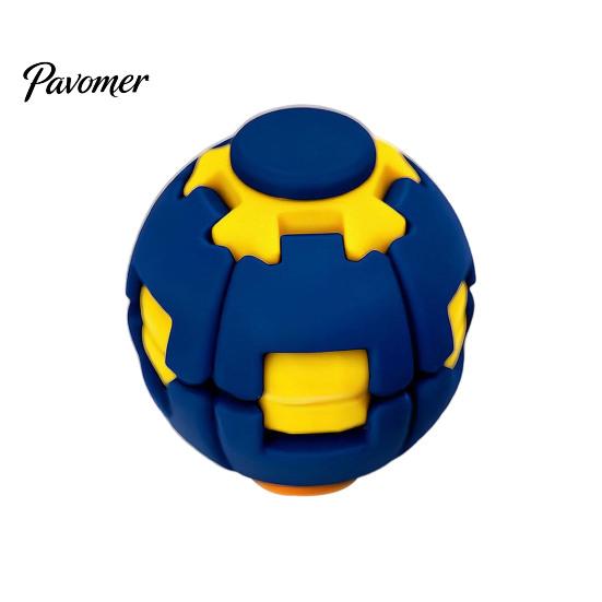Sensory Decompression Tool 3D Printed Press Ball Toy, Stress Anxiety Relief Fidget Spinner for Kids Toy Adults, Push And Spin Desk Home Office