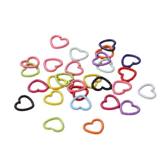 

50Pcs Girl Hairpins Easy to Wear Heart-Shaped Hairpins Broken Hair Fixer Vibrant Color Decorative Hair Clips разноцветный