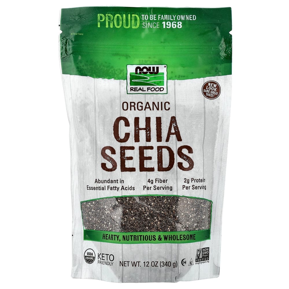 Now Foods Real Food Chia Seeds 340g (12oz)