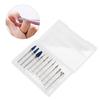 10pcs Nail Art Manicure Drill Bits Cleaning Polishing Electric Nail Drill Machine Tool Head