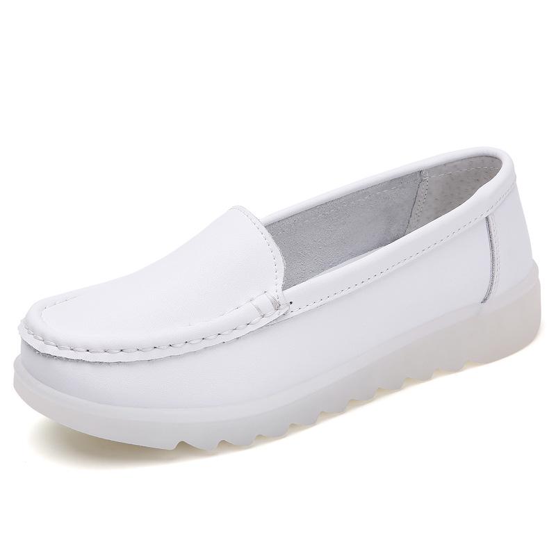 

Женская удобная нескользящая кожаная рабочая обувь: Дышащие, Защита от запаха, Мягкая подошва, Идеальны для ношения весь день. 38