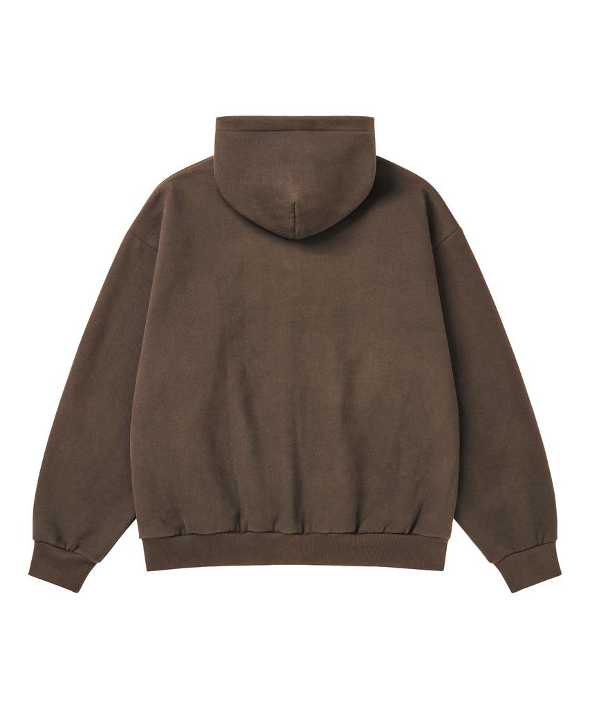 The Dreamer Weighted Blanket Zip-Up Hoodie Cocoa Brown