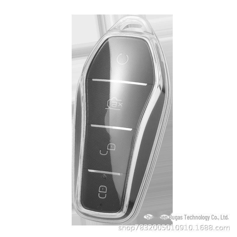 Transparent Car Shell Buckle Bag for 22 BYD Dolphin, Han Song Plus, Tang DMI, Qin Pro, Yuan E2 Key Covers.