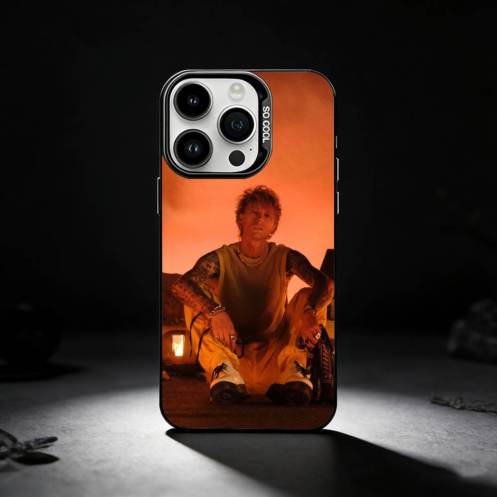 MGK L-Lost Americana Phone Case For iPhone 17,16,15,14,13,12,11 Plus,Pro Max,XS,Colored silver phone case iPhone12PRO