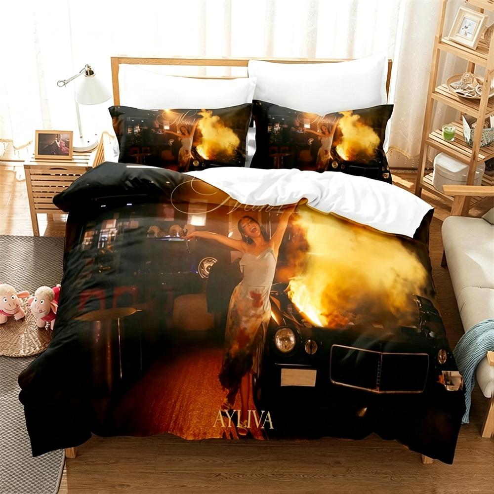 Singer Pop Bettbezug Kissenbezug Bettwäsche Set Erwachsener Junge A-Ayliva Mädchen Schlafzimmer Dekoration Kinder Geschenk Einzel Doppel Groß