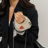 Mini Acrylic Bag European and American Fashion Niche Sequins Personalized Shoulder Crescent Bag Women's Chain Dinner Bag Tide