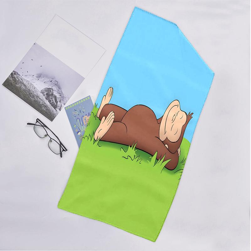 Curious George Fashion Beach Towel: Ideal for Summer Adventures Soft, absorbent and quick drying suitable for swimming and bathing