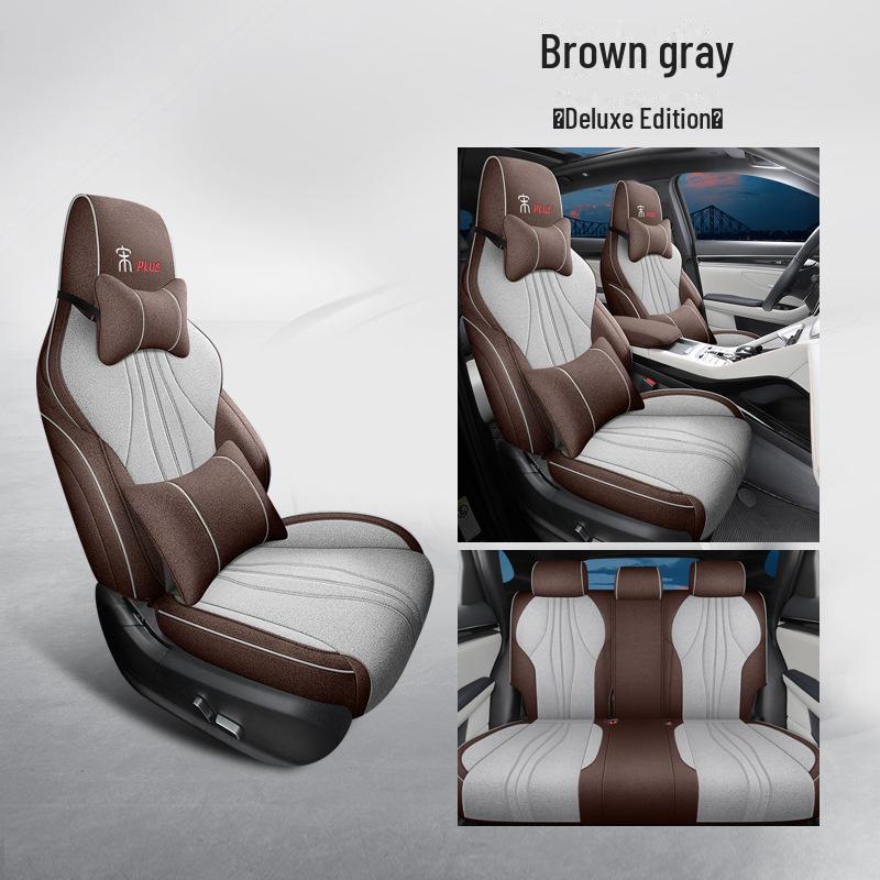 Four-Season Linen Car Seat Cushion for BYD Song PLUS