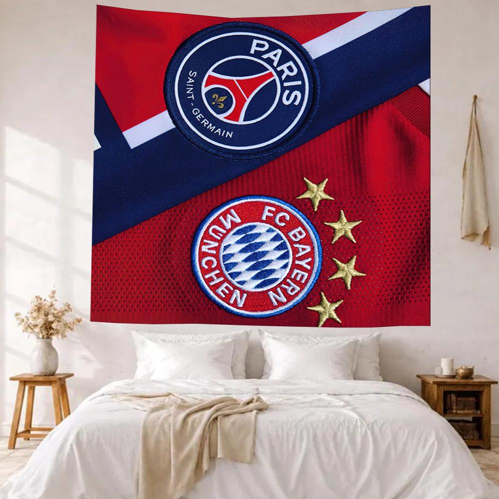 Fc Bayern Munich Wall Decor Tapestry Art For Pet Memorial Birthdaywedding Party Backdrop Family Gift