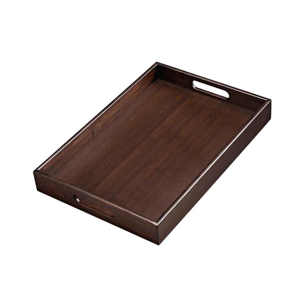 Rustic Serving Trays with Double Handle Appetizer Organizer for Countertop Dining Table Cabinet Home