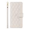 For Samsung Galaxy S25 Ultra Case Wallet Rhombus Leather Phone Cover with Shoulder Strap,Wrist Strap