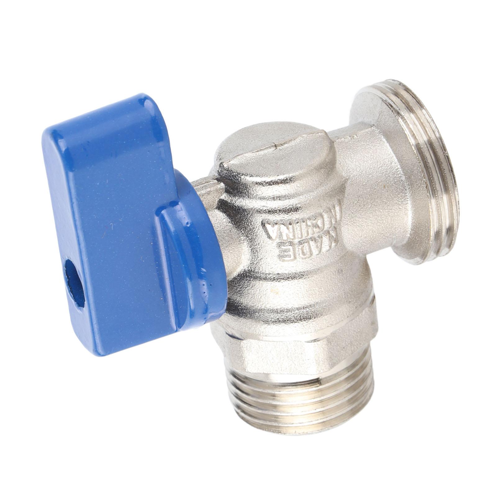 

Angle Stop Valve G12 DN15 Male X G34 DN20 Male Thread Brass Quarter Turn Ball Valve
