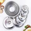 12-24cm Cookware Lid Reusable Flavoring Bucket Cover New Frying Pan Metal Lid
