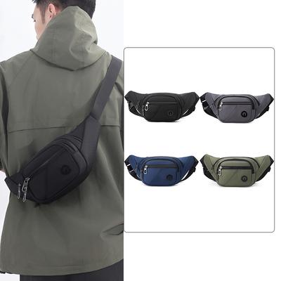 Geantă Bărbați Outdoor Multi-Buzunar Geantă de Piept Umăr Crossbody Portofel Mobil Monede