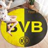 Borussia Custom Name Round Area Rug,Carpet Rug for Living Room Bedroom Sofa Playroom Decor,Non-slip Floor Mat