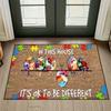 Dog Paws Print Carpet, Non-Slip & Dirt-Proof, Door Mat for Both Indoor & Outdoor, Home Decoration In Household with Pet
