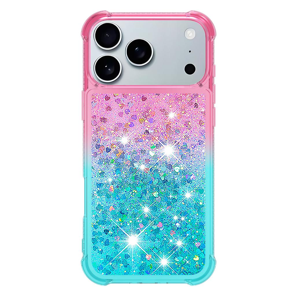 Treibsand Hülle für Apple iPhone 17 Air Glitzer Flash Farbverlauf Hülle für iPhone 17 Pro Max iphone17 Air Handyhülle Fundas Coque