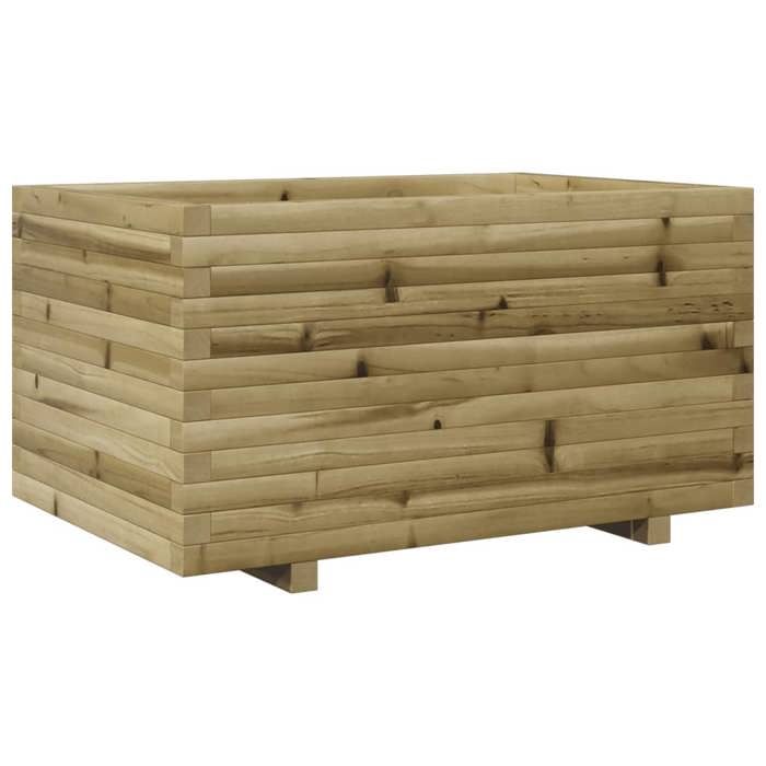 VidaXL Jardinière 90x60x49,5 cm bois de pin imprégné, jardinière d'extérieur, bac à fleurs, boîte à plantes, jardinière de 847387