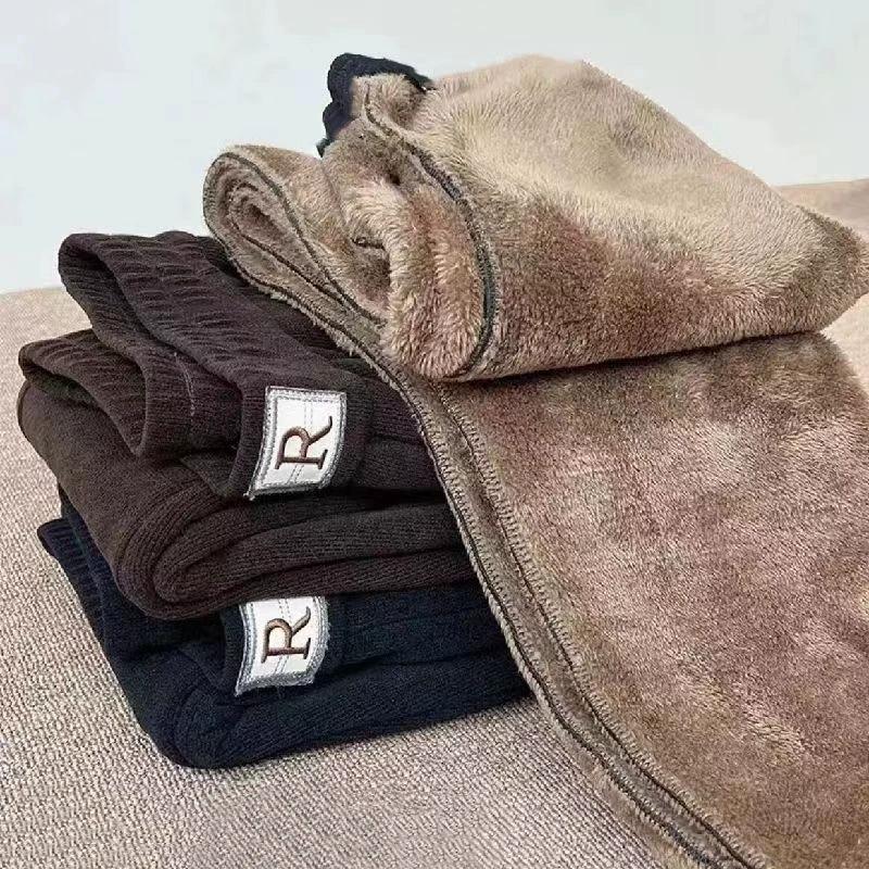 Autumn and Winter Plus Velvet Thick Chenille Harem Pants Women's Loose Large Size Casual Pants Straight Pants Pocket Corduroy