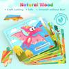 Wooden Puzzles for Toddlers, 8 Pack Dinosaur Jigsaw Puzzles for Kids3-5, 9 Pieces Preschool Learning Activities, Learning & Educational Puzzles, Gift