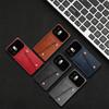 Vintage Leather Card Holder Phone Case for HONOR 600 Card Pockets Dual Snap Buttons Flip Wallet Shell