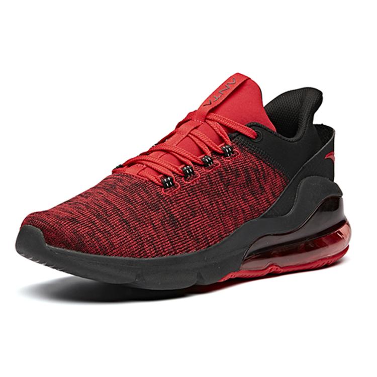 Anta Cushioning Breathable Low top Training Shoes Men's Black Red 11917772-7