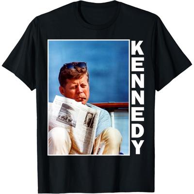 John F Kennedy Palenie Cygar Pamiątka Prezydencka Koszulka Prezydenta