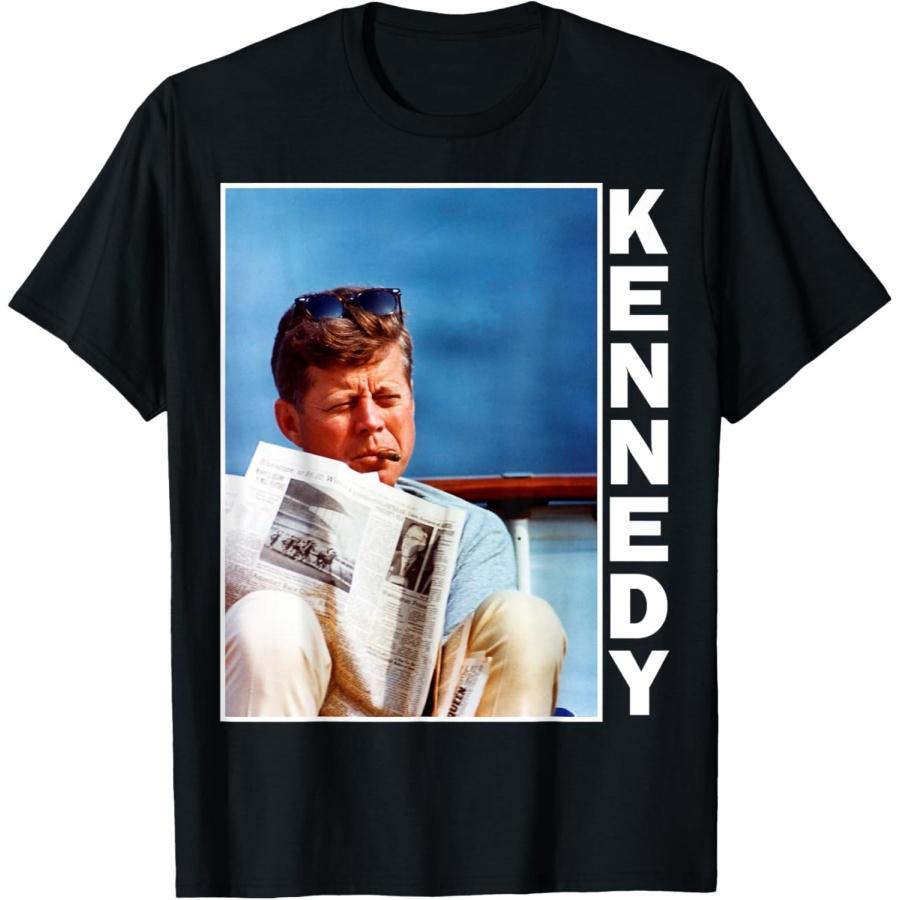 Джон Ф. Кеннеди Курение сигар Президентский сувенир Футболка с президентом S