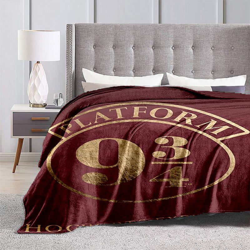 1pc Platform 9? Cartoon Blanket,Portable Throw for Travel & Camping, All Season Cozy Blanket,Ideal Gift