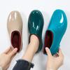 Damen Niedrig geschnittene Wasserdichte Baumwollgepolsterte Gummistiefel - Rutschfest, Modischer Koreanischer Stil, Warme Winter Gummischuhe