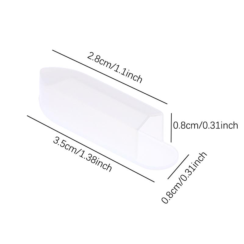 10ks Clear Dead Skin Clip Sleeve Kryt kleští Ochranný návlek na nehtovou kůžičku Nůžky Manikúra Dead Skin Pinzeta Čepice