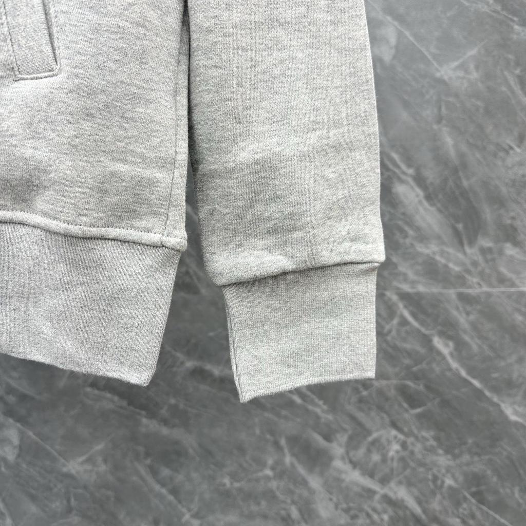 TB Autumn/Winter Four-Bar Baseball Collar Hoodie Zip Cardigan (Unisex)