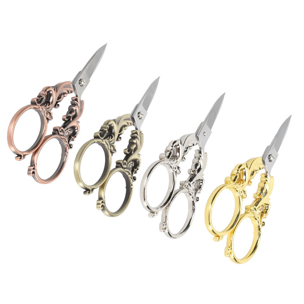 5in Embroidery Scissors Stainless Steel Tip Multifunctional Portable Vintage Scissors for Handmade P