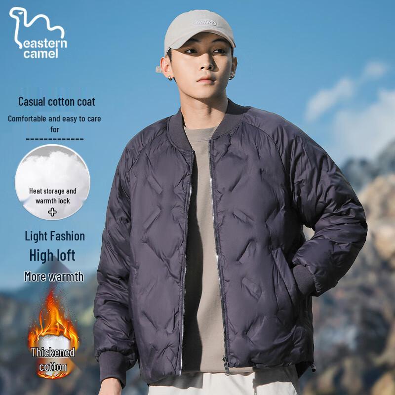 

EASTERN CAMEL Мужская зимняя стеганая бейсбольная куртка XS