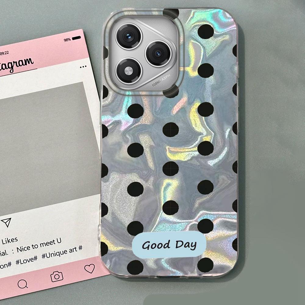 Colorful Classic Black Dots Phone Case for Honor 400 200 Pro Magic 5 6 7 Lite X9a X9b X9c X8a X8b X8c Shell Silicone Back Cover