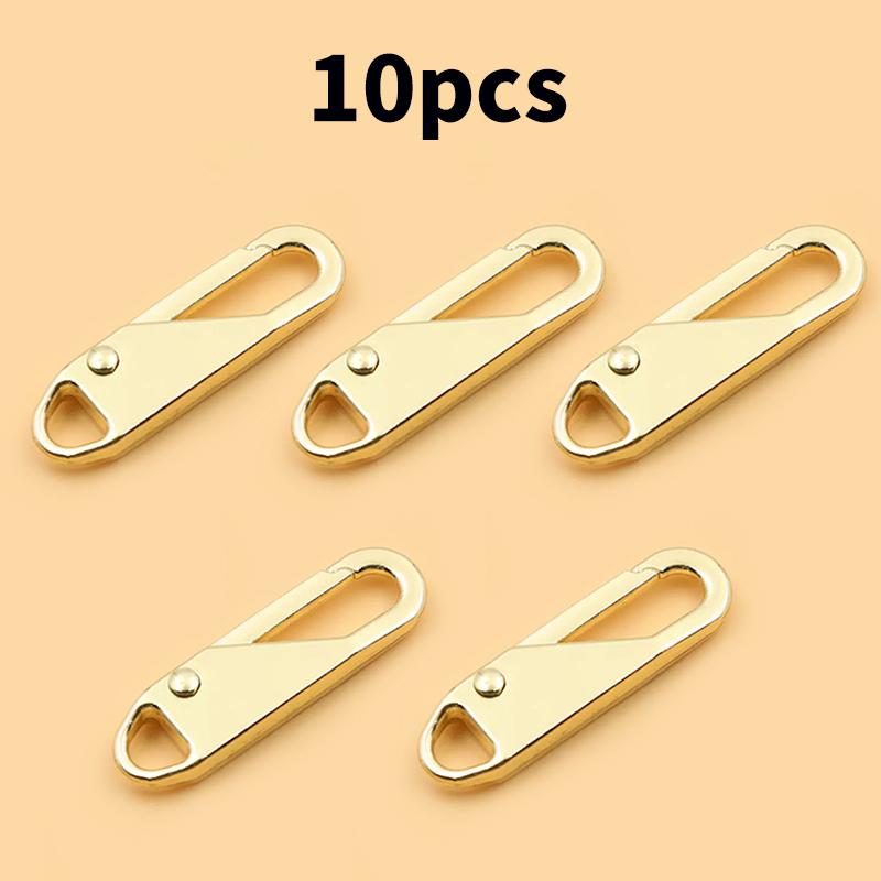 

5/10 шт. Комплект для ремонта молнии, сменный язычок молнии, бегунок молнии, язычок, универсальный фиксатор молнии, металлическая головка молнии