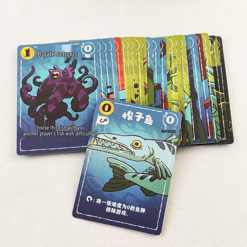 Oberflächliche Bedauern: Solo- und Mehrspieler-Kartenspiel-Strategiespiel mit Meeres-Thema (1-4 Spieler)