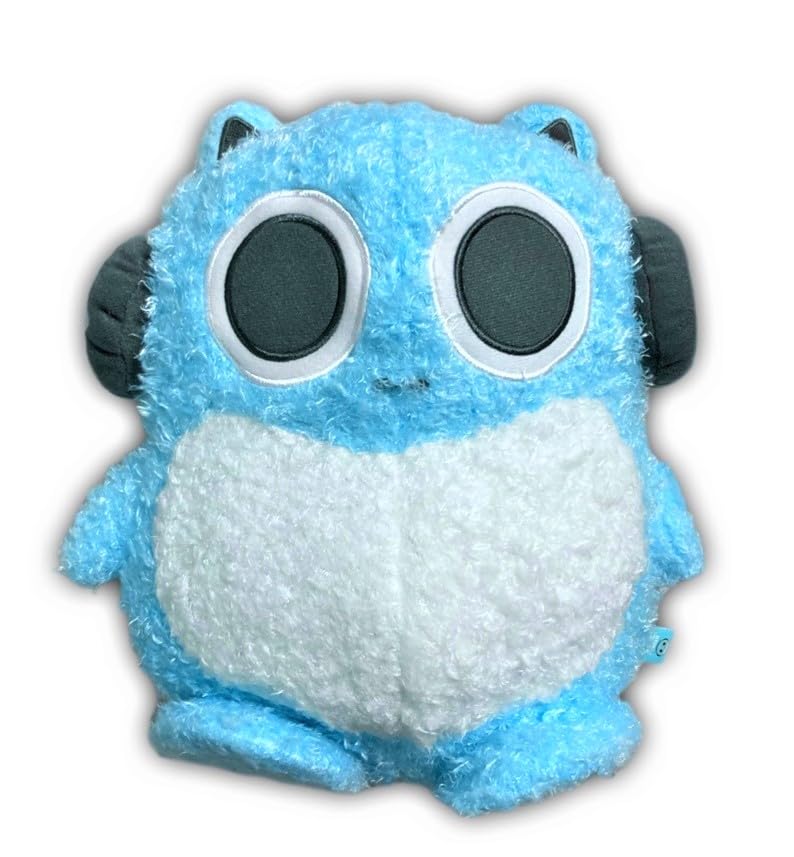 Blue Ham Ham Fluffy Big Plush Toy, Approx. 27cm (Magao)