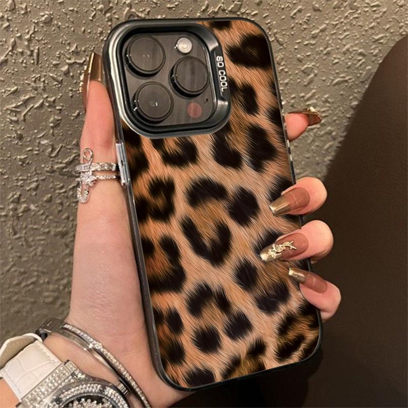 Leopard Print Pattern Silver IMD Phone Case For  Redmi Note 14 13 12 11 10 Pro Plus 4G 5G 12S Redmi 14C 13 Hard Back Cover