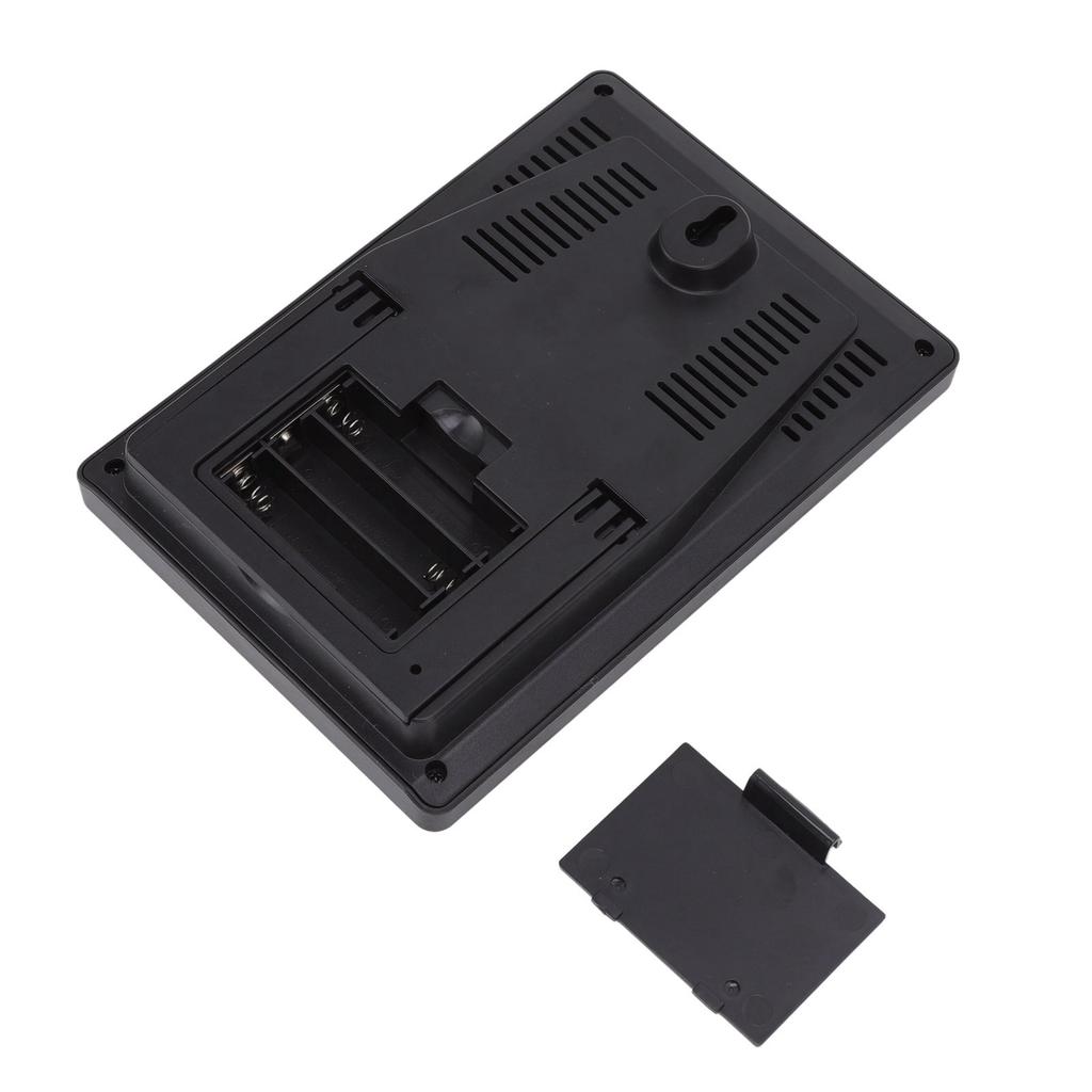 Weather Stations Wireless Indoor Outdoor Color Display Black 3 Channels Regulable Backlight Clock Thermometer for Home