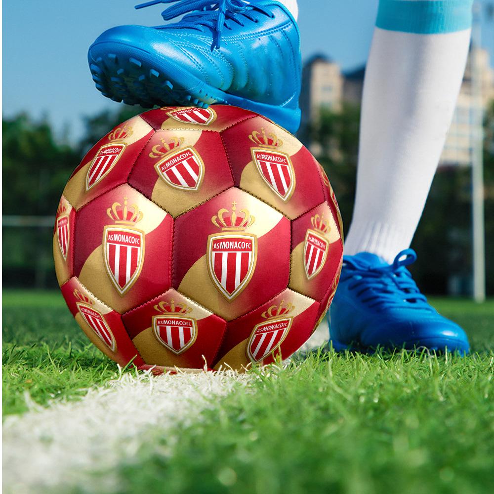 Monaco FC Size 5 Standard Football Durable Training Match Soccer Ball for Adult Outdoor Sports