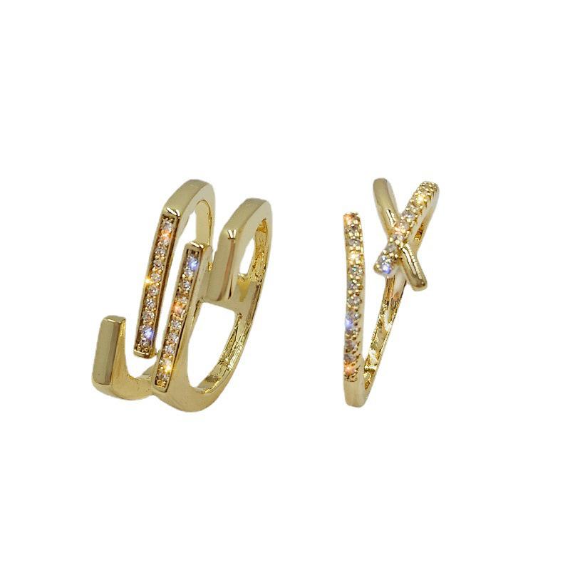 Zircon Multi-Layer Adjustable Minimalist Ring: Exquisite, Light Luxury Fashion