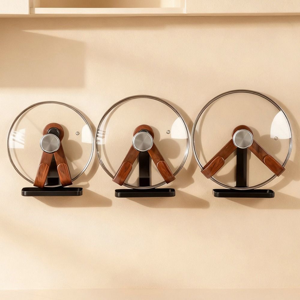 Waterproof Chopping Board Rack Adjustable Pot Cover Drain Holder Suction Cup Pot Lid Rack  Kitchen