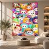 Decorative Tapestry,Fall Guys Printed Wall Art, Lightweight Wall Hanging For Bedroom Background