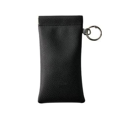 PU Leather Eyeglass Storage Bag Dustproof Automatic Closure Glasses Protective Case Spring Hinge Hanging Eyewear Pouch