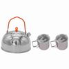 Camp Tea Kettle Stainless Steel Camping Kettle with 2*300ml Cups Anodized Aluminum for Outdoor Outdoor Camping Cookware