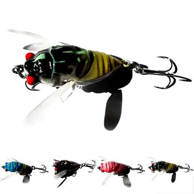 1 stk Cikade Bas Insekt Fiskelokker 4 cm Crankbait Flydende Udstyr